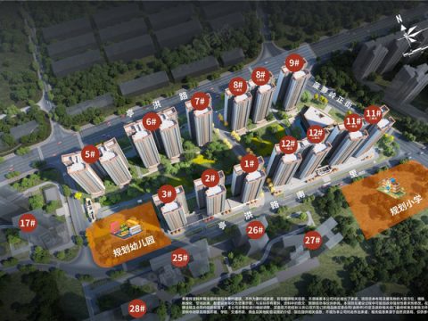 南宁彰泰·欢乐颂楼盘实景图
